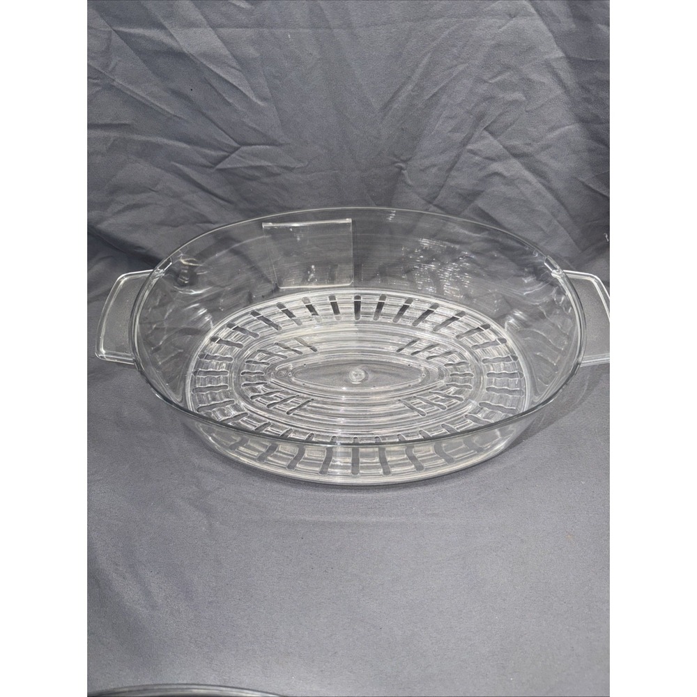 Oster 5711 Food Steamer Replacement Oval Drip Tray Insert Clear Plastic